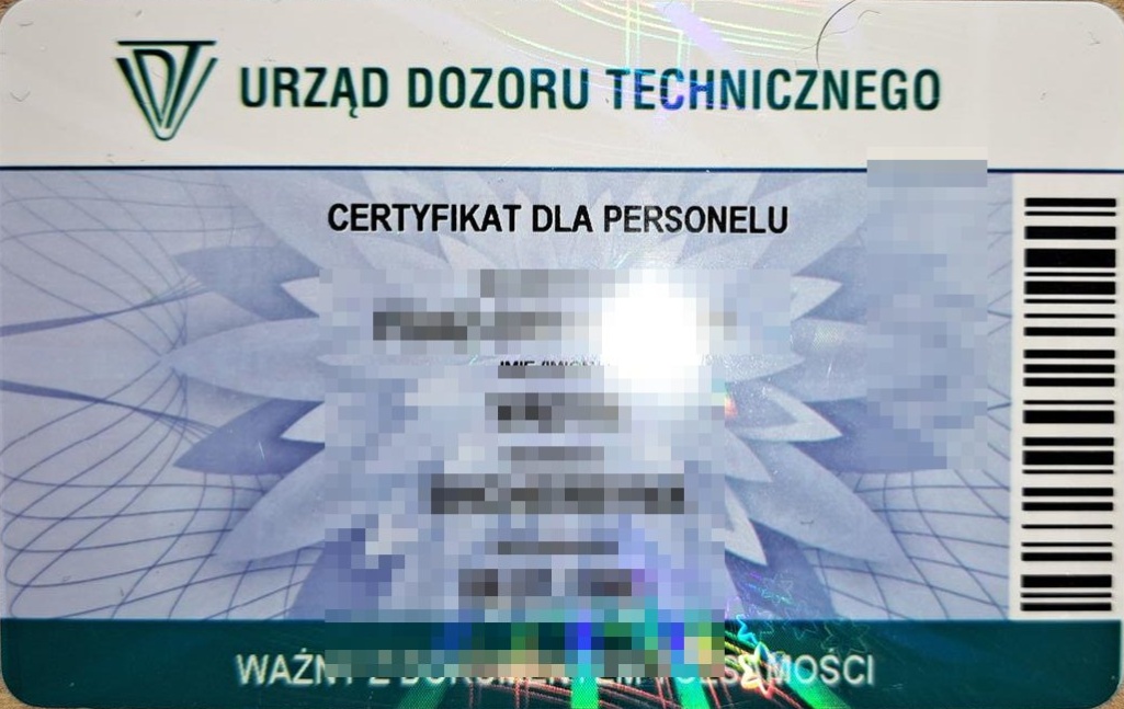 F-gaz certyfikat